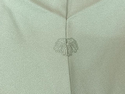 平和屋着物▽訪問着　単衣　総刺繍　駒刺繍　冊子花文　金糸　正絹　逸品　AABJ6145jh