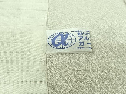 平和屋着物▽訪問着　単衣　熨斗花文　正絹　逸品　AABJ6163jh
