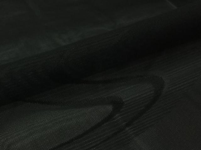 平和屋着物▽羽織　スリーシーズン　春夏秋　塵除け　流水文　黒地　正絹　逸品　AABJ6167jh