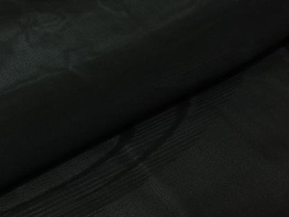 平和屋着物▽羽織　スリーシーズン　春夏秋　塵除け　流水文　黒地　正絹　逸品　AABJ6167jh