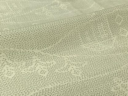 平和屋着物▽上質な紬　単衣　風景花文　正絹　逸品　AABJ6169jh