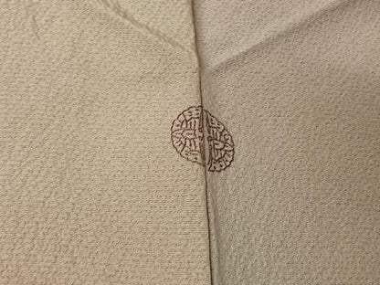 平和屋着物▽染色作家　斉藤三才　小紋　単衣　霞文　暈し染め　正絹　逸品　AABJ6170jh