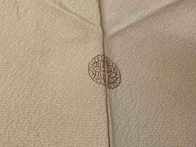 平和屋着物▽染色作家　斉藤三才　小紋　単衣　霞文　暈し染め　正絹　逸品　AABJ6170jh