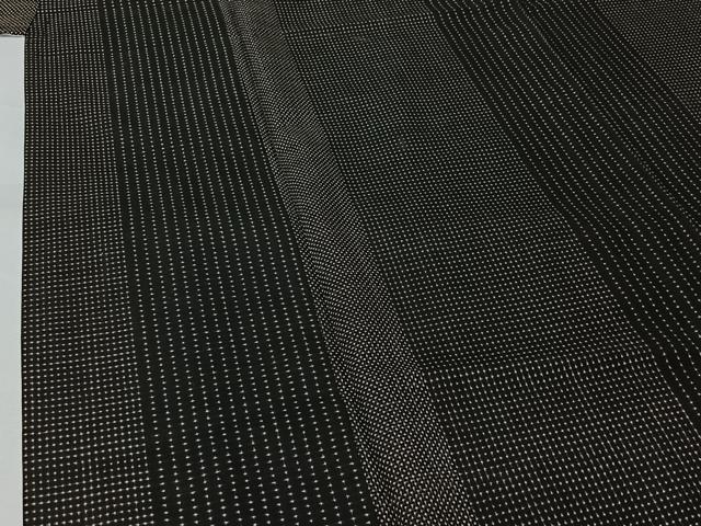 平和屋着物▽本場大島紬　単衣　7マルキ　間道　正絹　逸品　AABJ6178jh