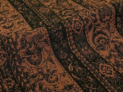 平和屋着物▽上質な小紋　単衣　更紗花間道　鬼しぼ縮緬　正絹　逸品　未使用　AABJ6185jh