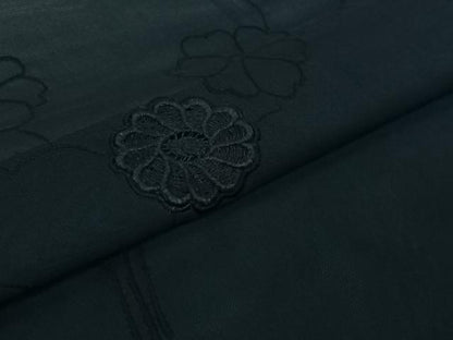 平和屋着物▽羽織　スリーシーズン　春夏秋　塵除け　総刺繍　草花文　正絹　逸品　AABJ6186jh
