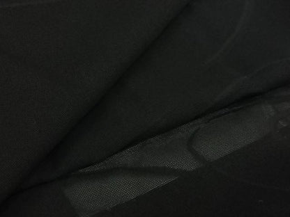平和屋着物▽羽織　スリーシーズン　春夏秋　塵除け　流水文　黒地　正絹　逸品　AABJ6187jh