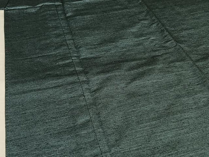 平和屋着物▽上質な紬　単衣　霞文　正絹　逸品　AABJ6188jh