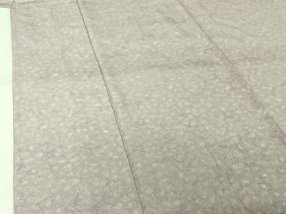 平和屋着物▽上質な小紋　単衣　霞文　正絹　逸品　AABJ6190jh