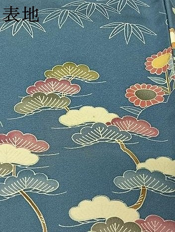 平和屋着物▽訪問着　単衣　友禅　風景花文　正絹　逸品　AABJ6197jh