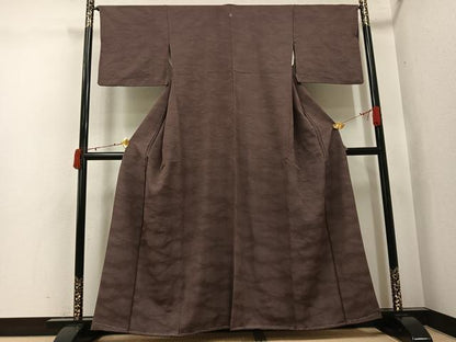 平和屋着物●上質な小紋　立波地紋　暈し染め　正絹　逸品　AABJ6201ph