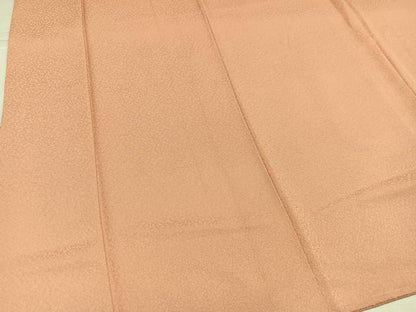 平和屋着物●上質な色無地　洒落柿色　正絹　逸品　未使用　AABJ6216ph