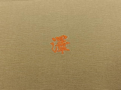平和屋着物●男性　馬乗り袴　色無地　枯色　正絹　逸品　AABJ6218ph