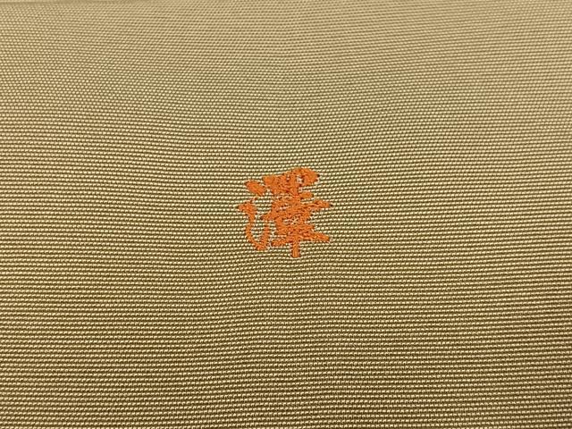 平和屋着物●男性　馬乗り袴　色無地　枯色　正絹　逸品　AABJ6218ph