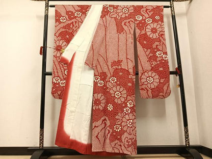 平和屋着物●豪華振袖　総絞り　花尽くし　正絹　逸品　AABJ6220ph