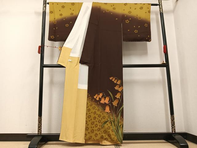 平和屋着物●訪問着　鈴蘭　暈し染め　正絹　逸品　AABJ6221ph