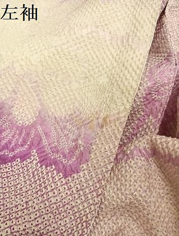 平和屋着物●豪華振袖　駒刺繍　絞り　花尽くし　正絹　逸品　AABJ6222ph