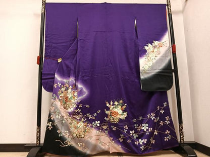 平和屋着物●豪華振袖　花車文　正絹　逸品　AABJ6230ph