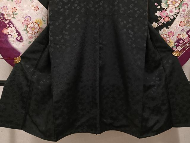 平和屋着物●小振袖　二尺袖　雪輪花文　金彩　洗える着物　AABJ6233ph