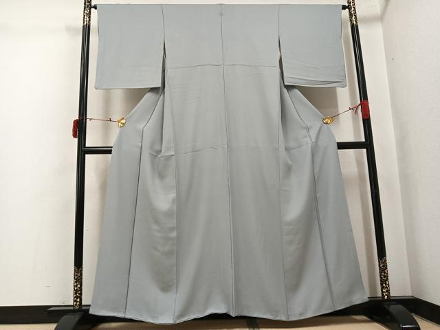 平和屋着物●上質な色無地　霞地紋　蕎麦切色　やまと誂製　正絹　逸品　AABJ6234ph