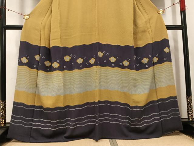 平和屋着物●訪問着　絞り　梅　正絹　逸品　AABJ6238ph