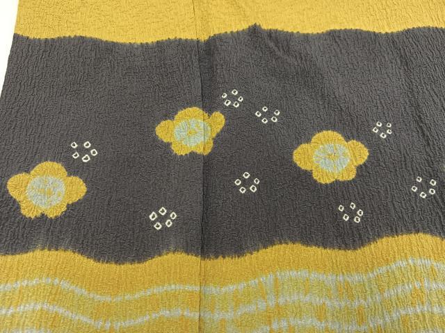 平和屋着物●訪問着　絞り　梅　正絹　逸品　AABJ6238ph