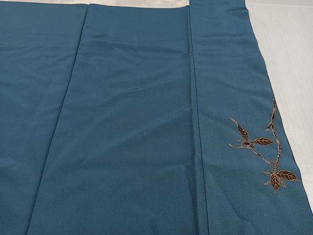 平和屋着物●染色作家　草野一騎　訪問着　紫陽花　暈し染め　金彩　正絹　逸品　AABJ6247ph