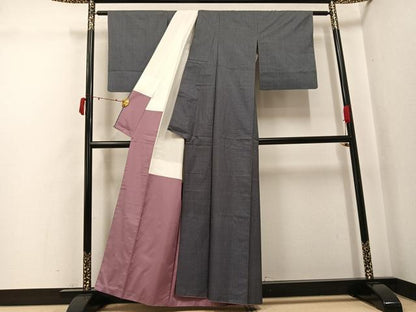 平和屋着物●本場大島紬　一元7マルキ　正絹　逸品　AABJ6248ph