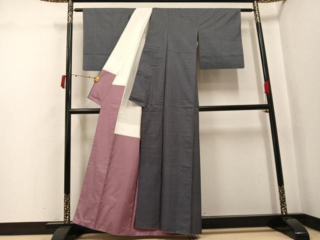 平和屋着物●本場大島紬　一元7マルキ　正絹　逸品　AABJ6248ph