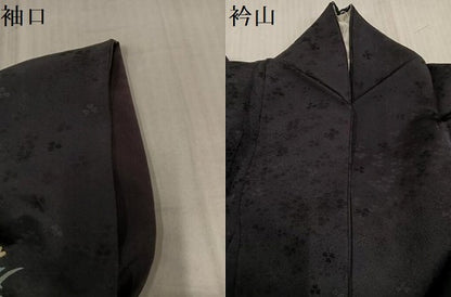 平和屋着物●訪問着　草花文　金彩　正絹　逸品　AABJ6251ph