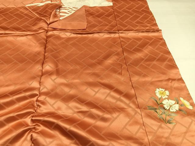 平和屋着物●豪華振袖　駒刺繍　地紙立波花文　金彩　上代28万　仮絵羽　逸品　未使用　AABJ6283ph