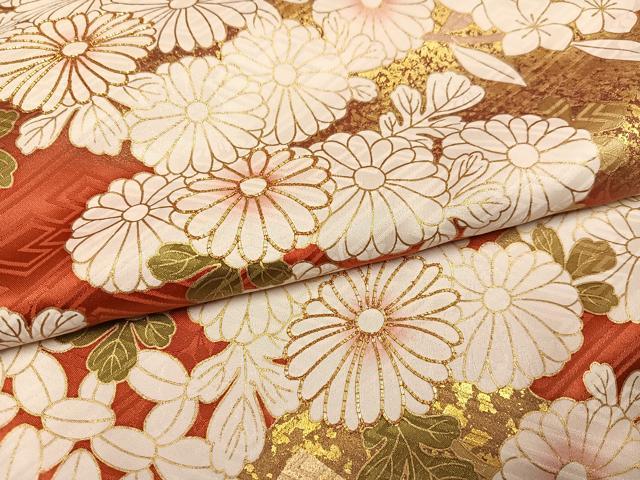平和屋着物●豪華振袖　駒刺繍　霞花文　金彩　上代29万　仮絵羽　逸品　未使用　AABJ6284ph