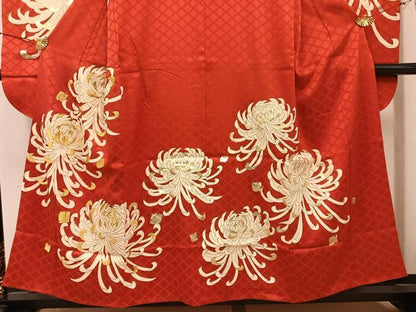 平和屋着物●豪華振袖　乱菊　金彩　正絹　逸品　AABJ6285ph