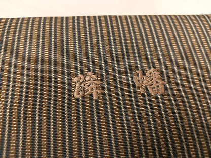 平和屋着物●男性　鳥居良　茶喜仙台平　馬乗り袴　縞　茶喜謹製　正絹　逸品　AABJ6286ph