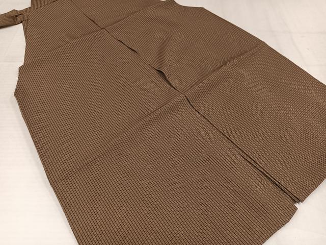 平和屋着物●男性　馬乗り袴　亀甲　正絹　逸品　AABJ6287ph