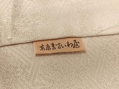 平和屋着物●訪問着　地紙草花文　暈し染め　金彩　ますいわ屋扱い　正絹　逸品　AABJ6296ph