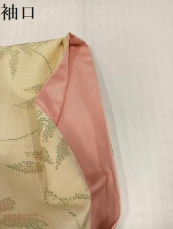 平和屋着物●本場大島紬　更紗唐草文　正絹　逸品　AABJ6297ph