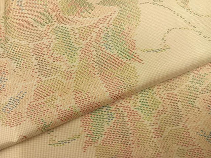 平和屋着物●本場大島紬　更紗唐草文　正絹　逸品　AABJ6297ph
