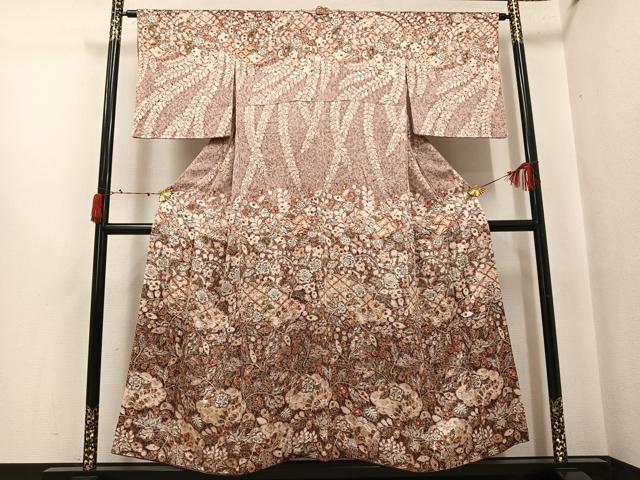 平和屋着物●訪問着　作家物　辻が花　絞り　正絹　逸品　AABJ6307ph