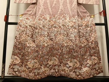 平和屋着物●訪問着　作家物　辻が花　絞り　正絹　逸品　AABJ6307ph