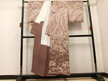平和屋着物●訪問着　作家物　辻が花　絞り　正絹　逸品　AABJ6307ph