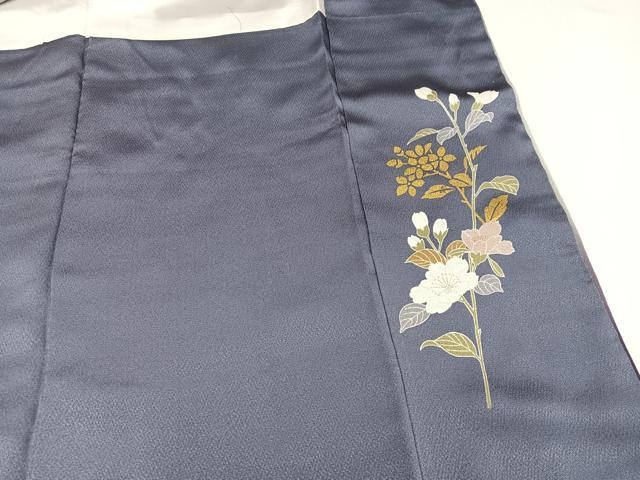 平和屋着物●訪問着　友禅　枝花文　暈し染め　金彩　正絹　逸品　AABJ6314ph