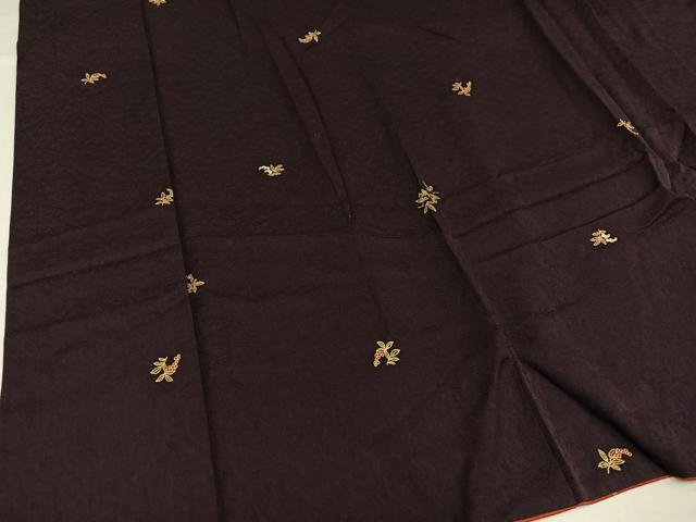 平和屋着物●上質な小紋　南天文　金彩　正絹　逸品　AABJ6317ph