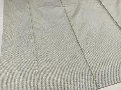 平和屋着物●本場縞大島紬　格子　正絹　逸品　AABJ6327ph