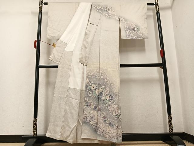 平和屋着物●越後十日町の一流染匠　桐屋・翠山工房　訪問着　絞り　辻が花　暈し染め　正絹　逸品　AABJ6338ph