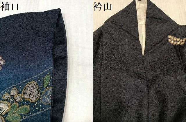 平和屋着物●訪問着　辻が花　暈し染め　金彩　正絹　逸品　AABJ6345ph