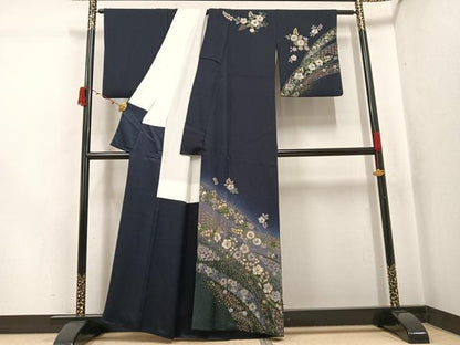 平和屋着物●訪問着　辻が花　暈し染め　金彩　正絹　逸品　AABJ6345ph