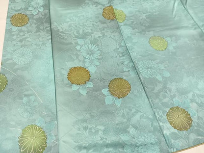平和屋着物●上質な小紋　地紋起こし　草花文　正絹　逸品　AABJ6349ph