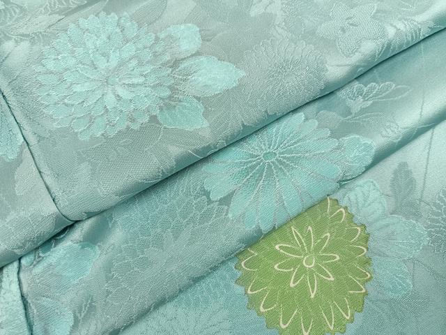 平和屋着物●上質な小紋　地紋起こし　草花文　正絹　逸品　AABJ6349ph