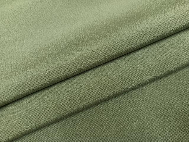 平和屋着物●上質な色無地　青白橡色　鈴乃屋扱い　正絹　逸品　AABJ6359ph
